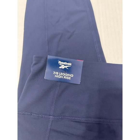 Reebok NWT Sz XXL Maritime Blue Enigma Highrise 7/8 Yoga Leggings - Picture 5 of 13
